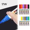 DIY Graffiti Pens 12 Colors Flat Tip Paint Marker, Oil Based Broad Pen for Metal Tire Industrial Marking Steel Glass Leather, Waterproof Quick