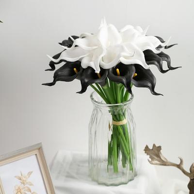 10 Pcs Artificial Calla Lily Real Touch Artificial Flowers for Wedding Bridal Bouquet Home Decor Party Supplies