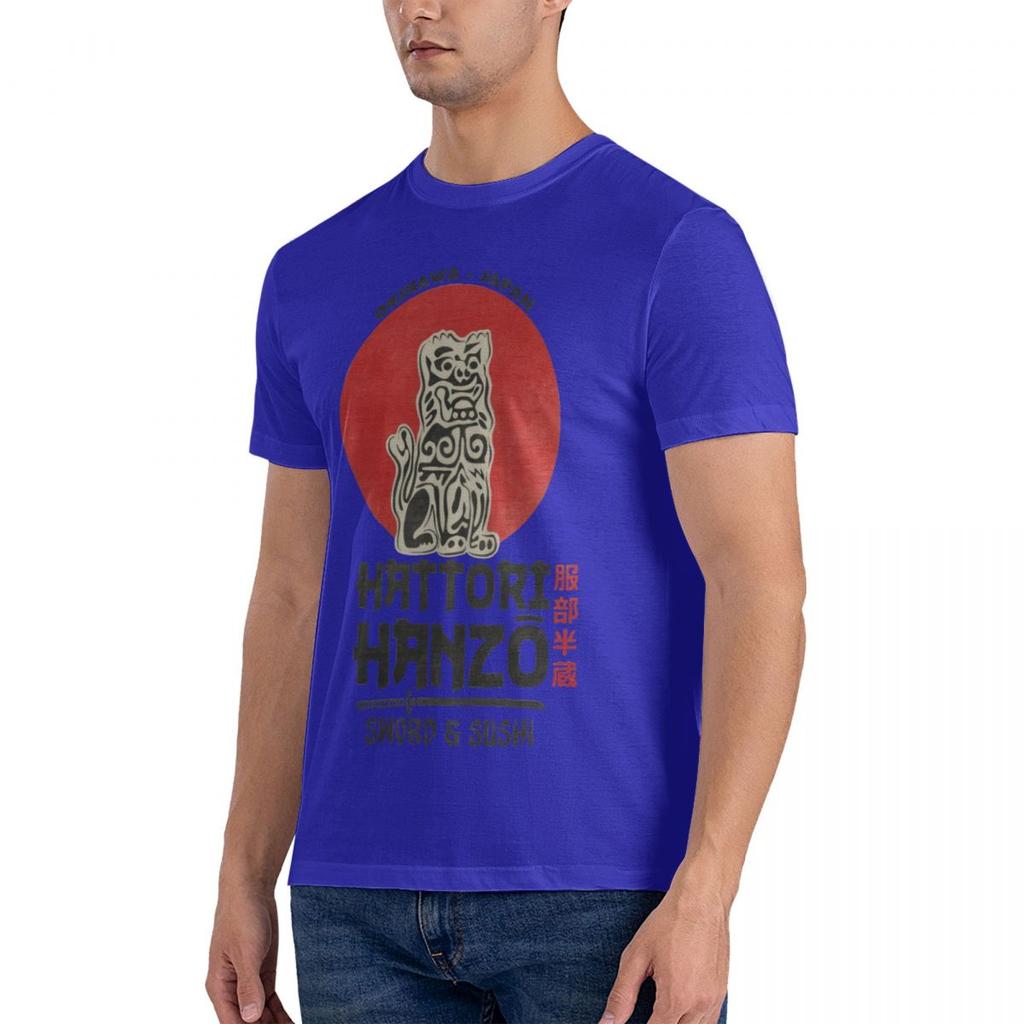 Hattori Hanzo Kill Bills Printed T-Shirt Funny Mens Short Sleeve Loose Oversized Tees