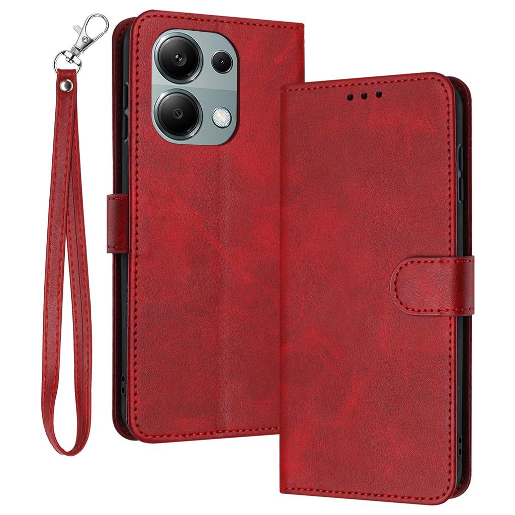 For Xiaomi Redmi Note 13 Pro 4G/Poco M6 Pro 4G Case Leather Wallet Anti-fall Smartphone Cover