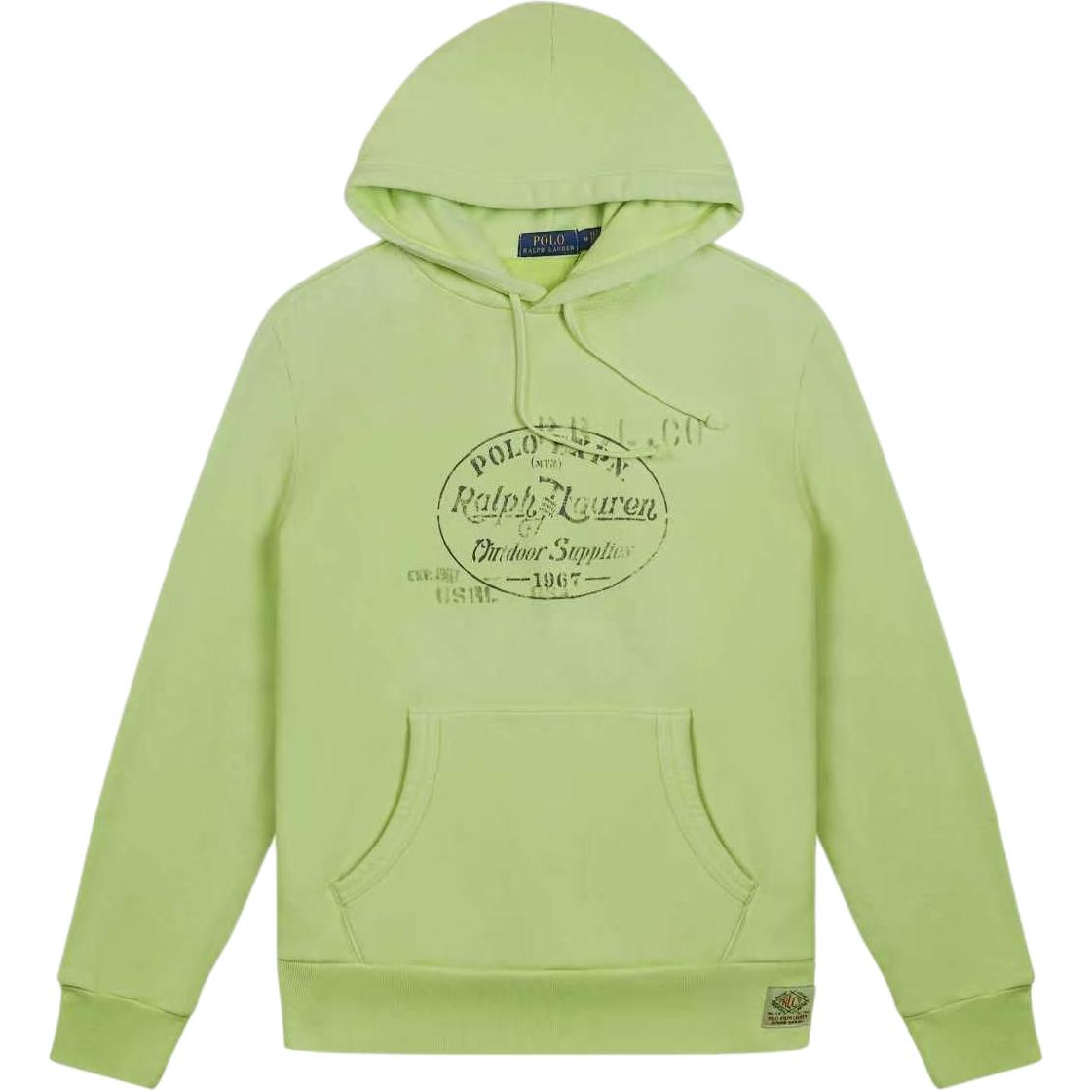 Polo Ralph Lauren SS25 Худи с принтом букв бренда, стиранное, с длинным рукавом, Классическая версия, Мужское худи 710937776-003 S