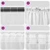 Voile Curtains with Rod Pockets 2 pcs Burgundy