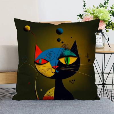 Copricuscino Gatto di Picasso Federe Cuscini Decorativi per Letto da Ragazza Cuscini Ornamentali x Copricuscini