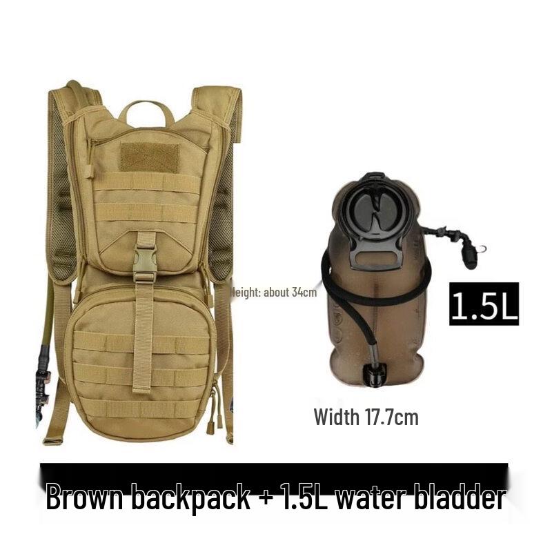 

Outdoor Hydration Backpack with 1.5L Water Bladder