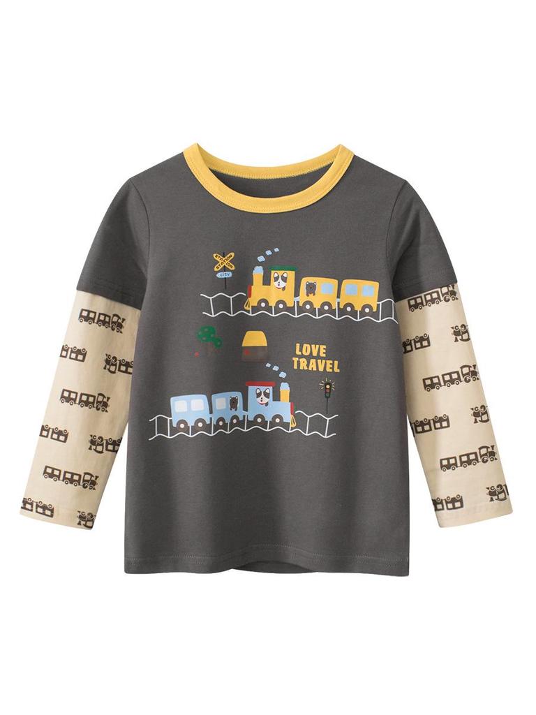 27kids Autumn Baby & Kids Cartoon Long Sleeve T-shirt - New Arrival