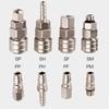 Pneumatic Fitting C Type Self-locking Quick Coupling Connector Coupler For Air Compressor SP PP SM PM SH PH SF PF 10 20 30 40