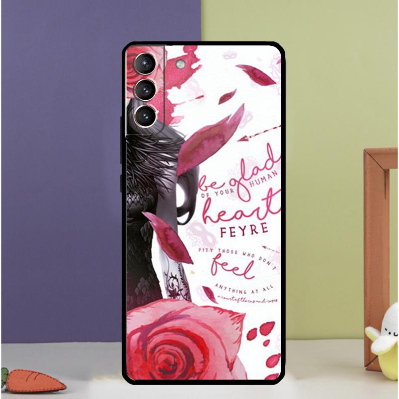 A Court of Mist and Fury Sarah J Maas Phone Case For Samsung Galaxy S21 FE S22 Ultra Note 20 10 S8 S9 S10 Plus S10e S20 FE Cover