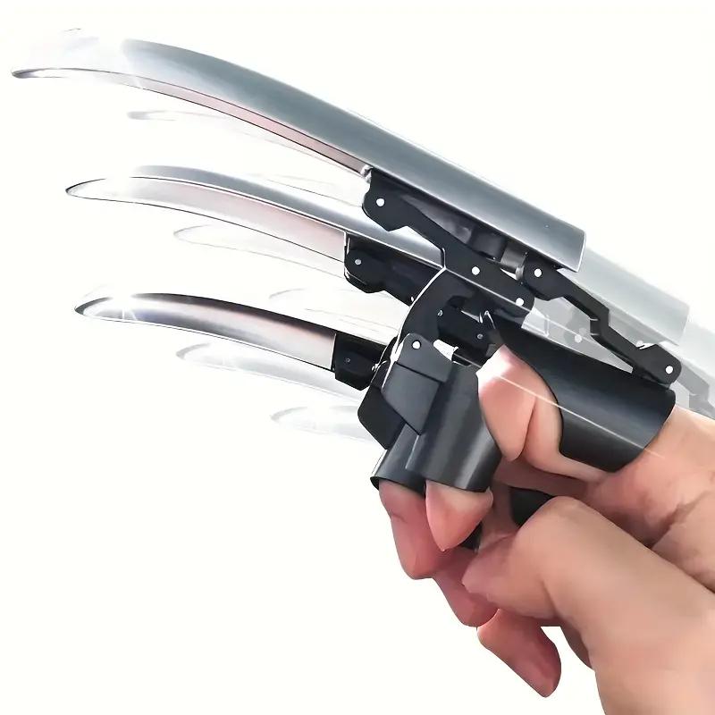 

3/6pcs Retractable Wolf Claw Toy Retractable Wolf Claw Toy, Pop-Up Finger Nail, Durable PP Material, for Role Play, Halloween OneSize