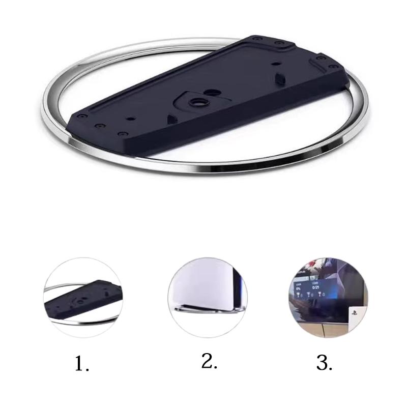 För PS5 Slim Vertikalt Förvaringsställ Metallbasställ Ersättningskonsol Värdställ för Playstation 5 Slim Speltillbehör