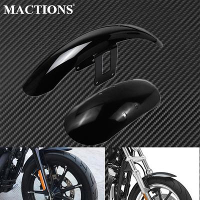 Motosiklet Ön Çamurluk Çamurluk Fairing Kapak Siyah Harley Sportster Kırk Sekiz 48 XL1200X XL 1200 2010-2017 XL883