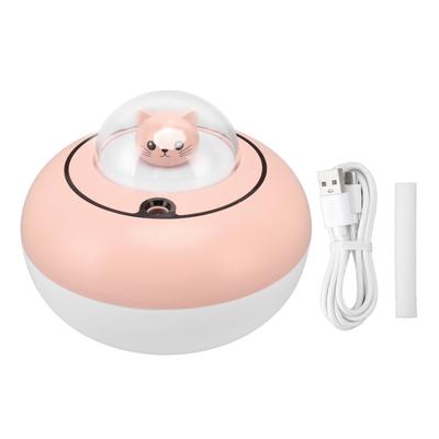 Mini Humidifier Cute Cat Sculpture Portable Quiet Desktop Air Humidifier for Home Office USB Plug