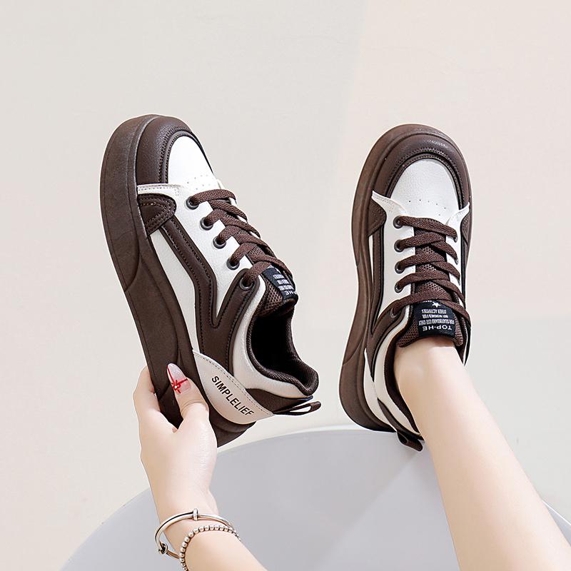 fashion Spring Autumn Women Sneakers Height Increasing Casual Shoes Fashion Concise Skateboarding Shoes Comfortable Casual Sneakers