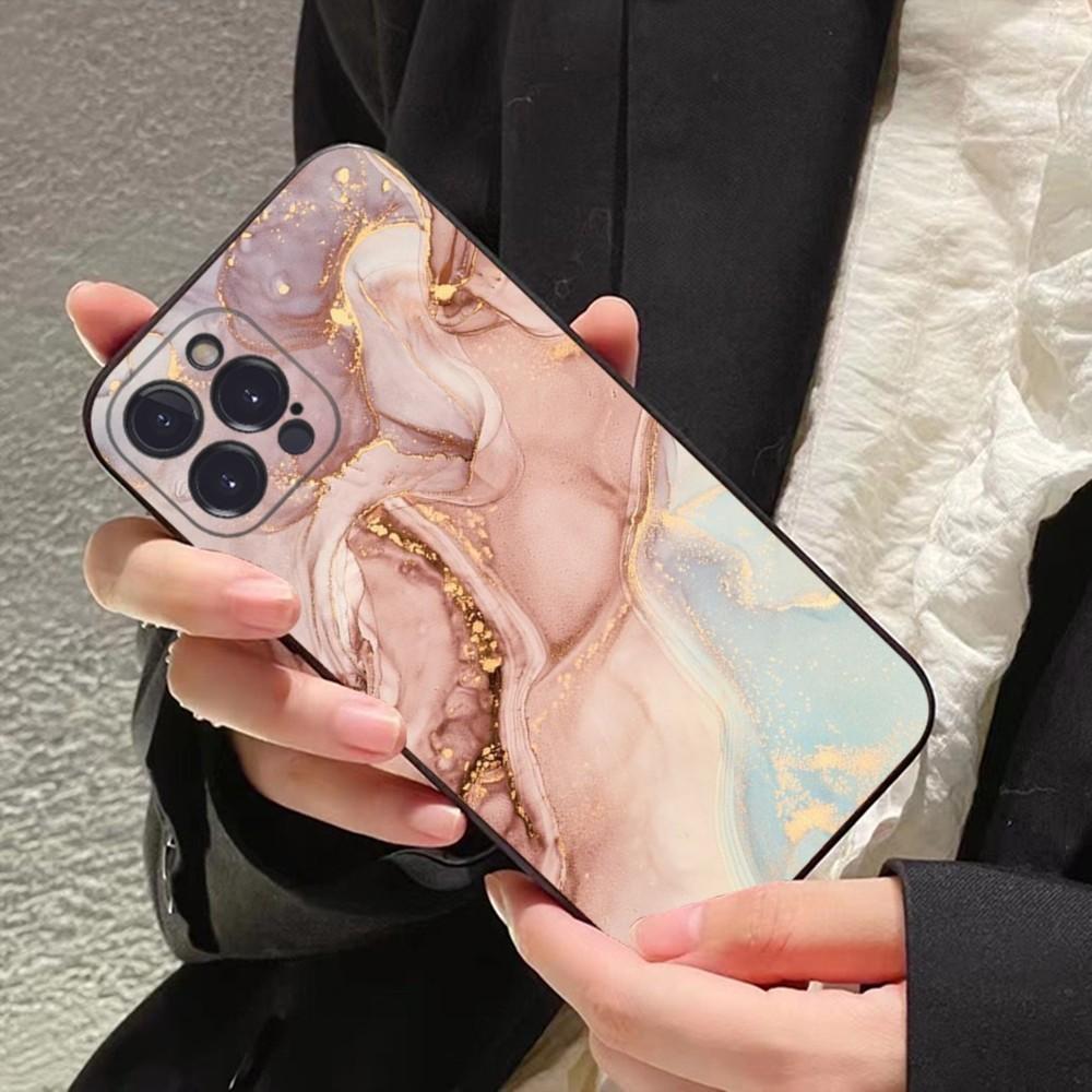 Marble Art Phone Case For IPhone 16 15 8 7 6 6S Plus X SE XR XS 14 11 12 13 Mini Pro Max Mobile Case