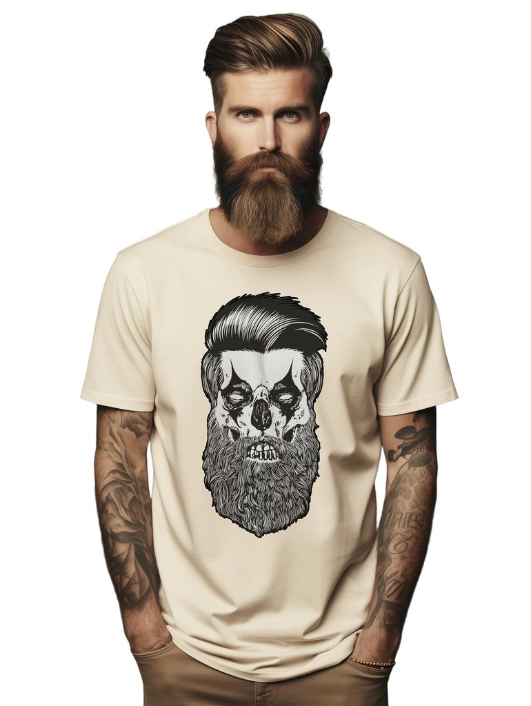PrintBar Beard Clown - Funny T-shirt for Bearded Gentlemen! Hilarious Design, Un