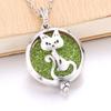 Aromatherapy Necklace Tree of Life Diffuser Jewelry Vintage Open Locket Pendant Essential Oil Perfume Aroma Diffuser Necklace