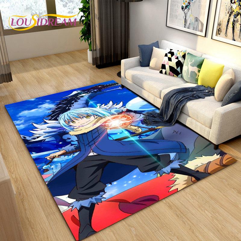 Tappeto Area Tappeto Anime I Got Reincarnated As A Slime, Tappeto per Soggiorno Camera da Letto Divano Zerbino Decorazione, Tappetino Antiscivolo per Bambini