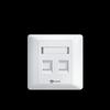 MingBao Unshielded Cat5e/Cat6 Double RJ45 Network Module