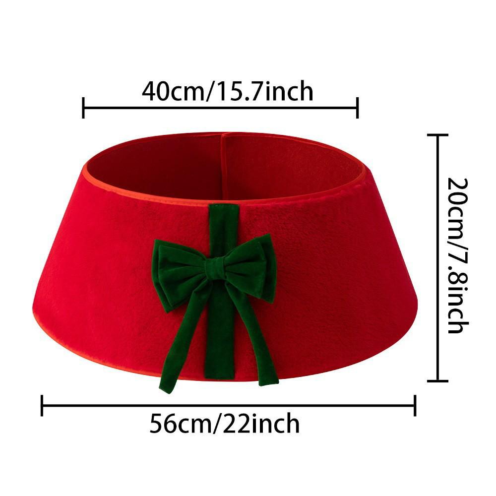 Vertical Diamond Pattern Plush Knitted Christmas Tree Skirt - Holiday Decor & Gifts