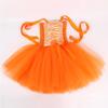 Orange Cat Princess Tutu Skirt: Girls' Cartoon Animal Mesh Dress