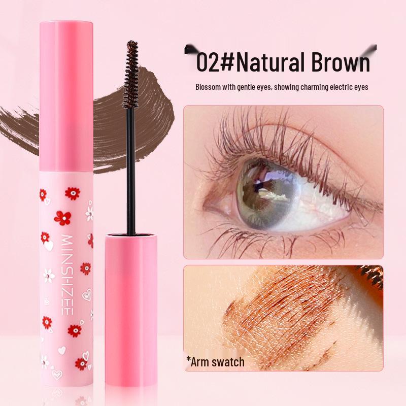 Mingxi Zhi Waterproof & Smudge-Proof Sunflower Mascara - Long-lasting, Lengthening, and Curling for Women.