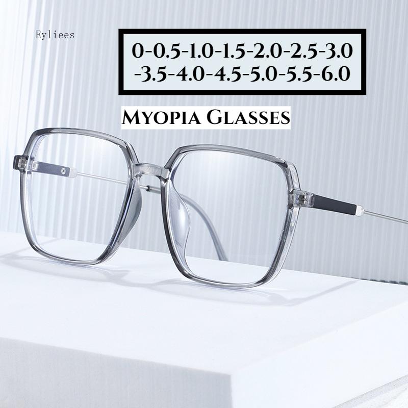 Blue Light Blocking Myopia Glasses Frame for Men and Women Optical Prescription Eyewear Spectacles Full Rim Oversize Eyeglasses