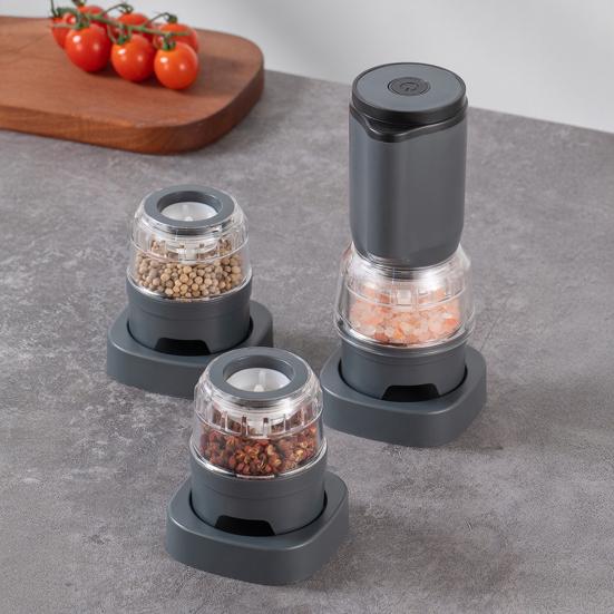 Electric Salt And Pepper Grinder Rechargeable Adjustable Spice Grinder Automatic Pepper Mill Kitchen Housewarming Gift