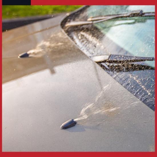 Pack of 2 For Pontiac G6 for Chevy Malibu Front Windshield Wiper Nozzles Black