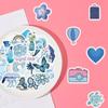 About 10g Product Bag Stickers Cartoon Elements 40 Pieces of Hand Account Kawaii Material DIY Decoration and Paper Stickers