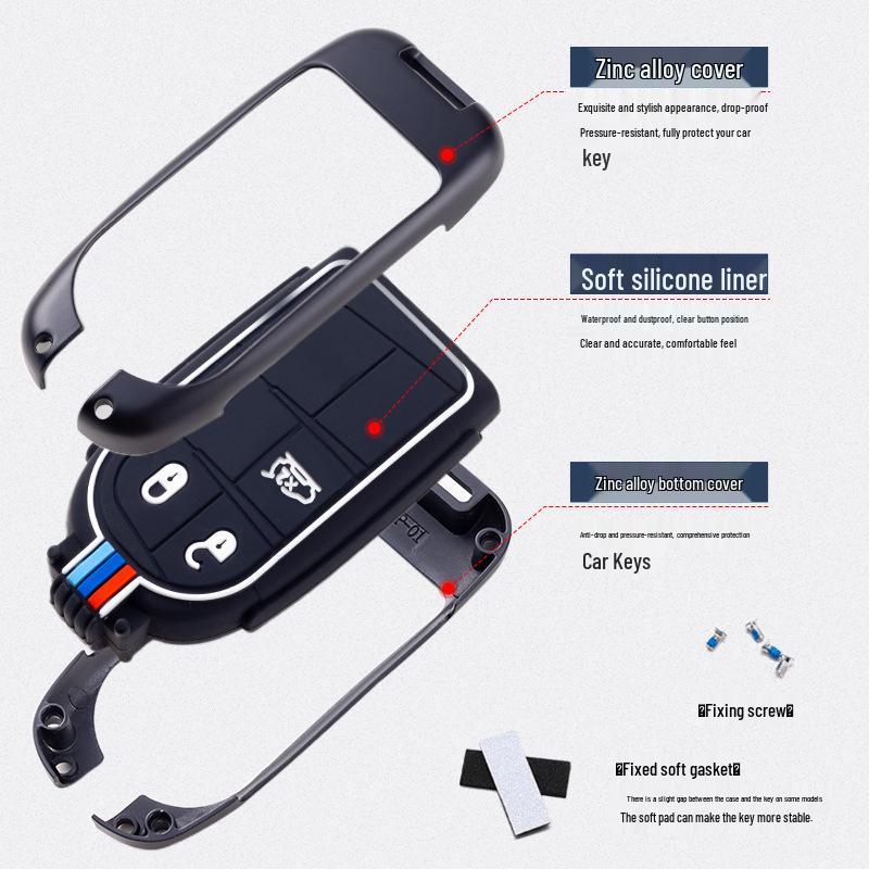 Jeep Compass, Cherokee, & Renegade Key Shell with Buckle