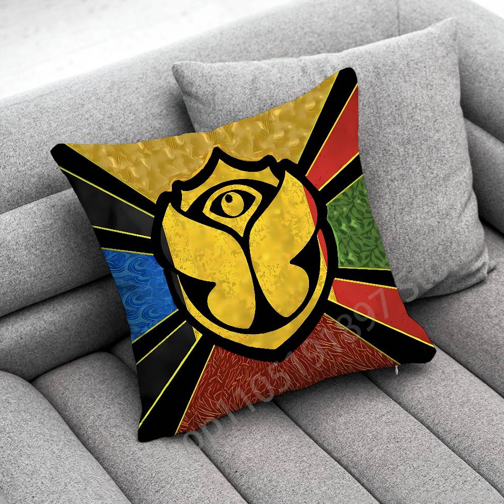 Tomorrowland Logo Music Throw Pillow Case For 45x45cm 40x40cm 30x30cm 50x50cm 55x55cm Square Home Pillowcase Case