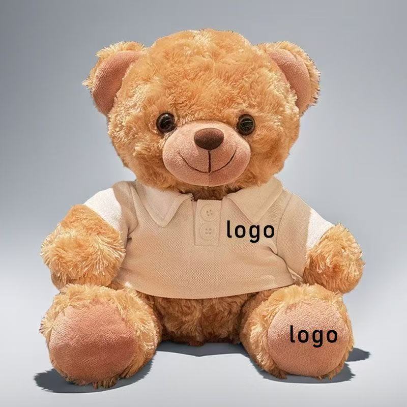 Dressed Teddy Bear Plush Doll Custom Printed Logo Bear Toy Graduation Gift Customizable Stuffed Plush Toy