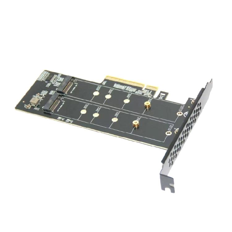 Two M.2 NVME to PCIExpress X8 RAIDs Controller Expansion Solution for Prolonged Computer System Usage