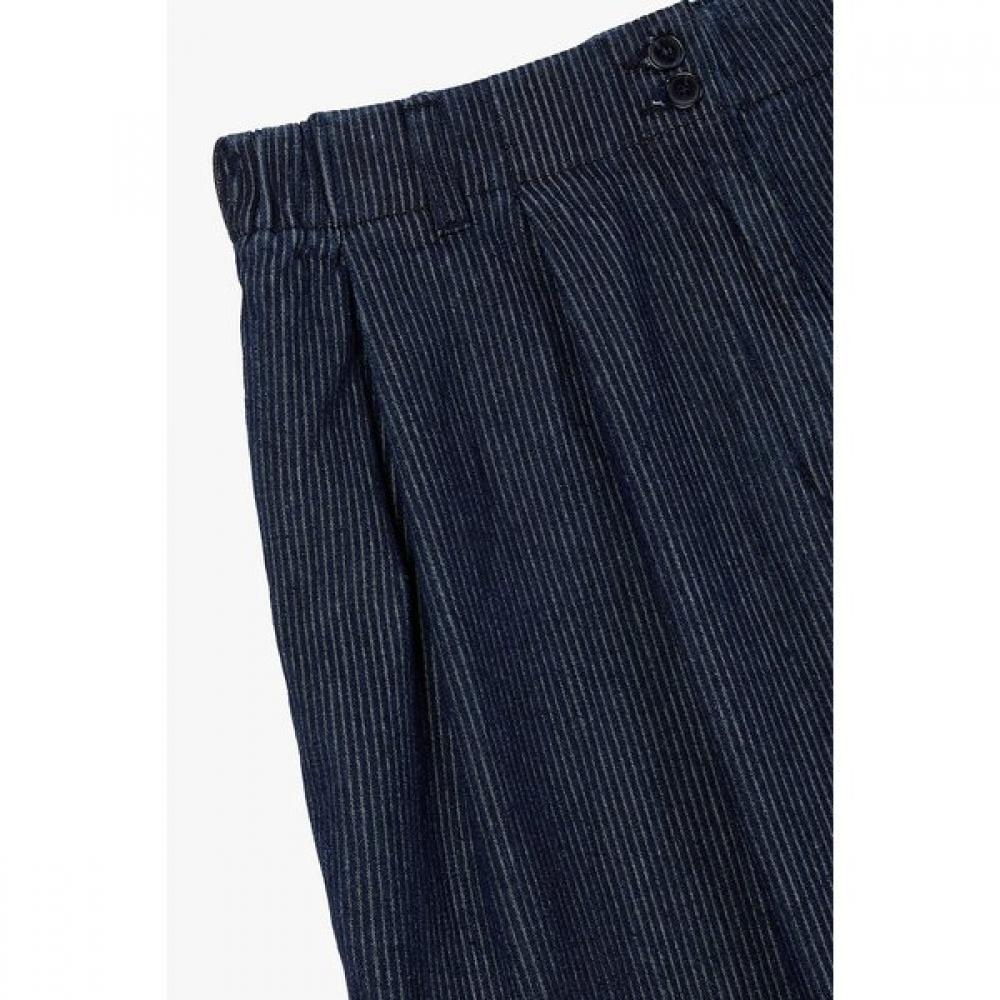 STUDIO TOMBOY Women Stripe Tuck Denim Pants 9176362973ar
