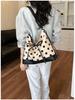 2026 New Style Women's Polka Dot Canvas Tote Bag - High-End Summer Commuting Accessory