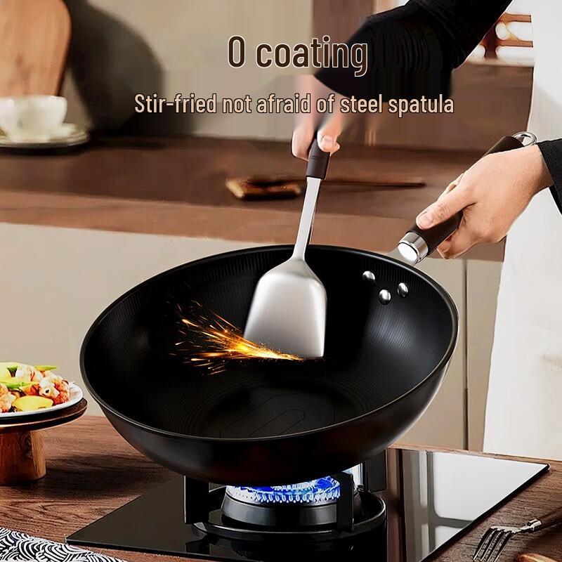 TIBORANG Light Nourishment Series Non-Coated Fine Iron Wok Set