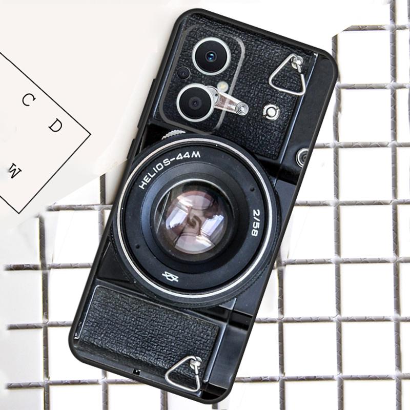 Retro Nostalgia Camera Phone Case For OPPO Reno 7 8 Lite 8T 10 11 12 13 14 Pro 14F OPPO Find X9 X8 X6 X5 Pro Cover
