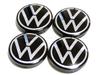 Volkswagen Genuine Wheel Center Caps 56 mm 4-Piece Set (Part No. 1S0 601 171 FOD)
