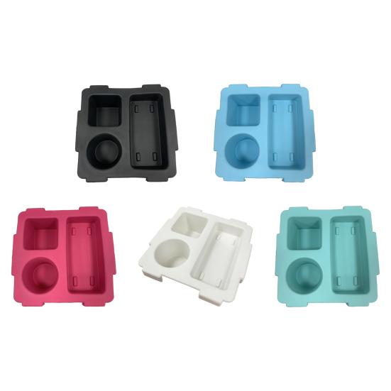 Snack Container Tray with Cup Holder Large Capacity Multiple Compartments