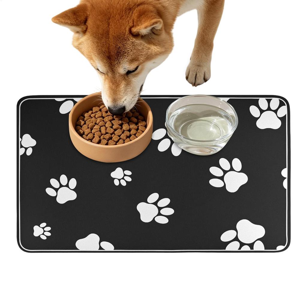 Absorbent Pet Placemat For Food And Water Bowl With Waterproof Quick-Dry Non-Slip Home Pet Mat for Kitchen Floor Dish Drinking