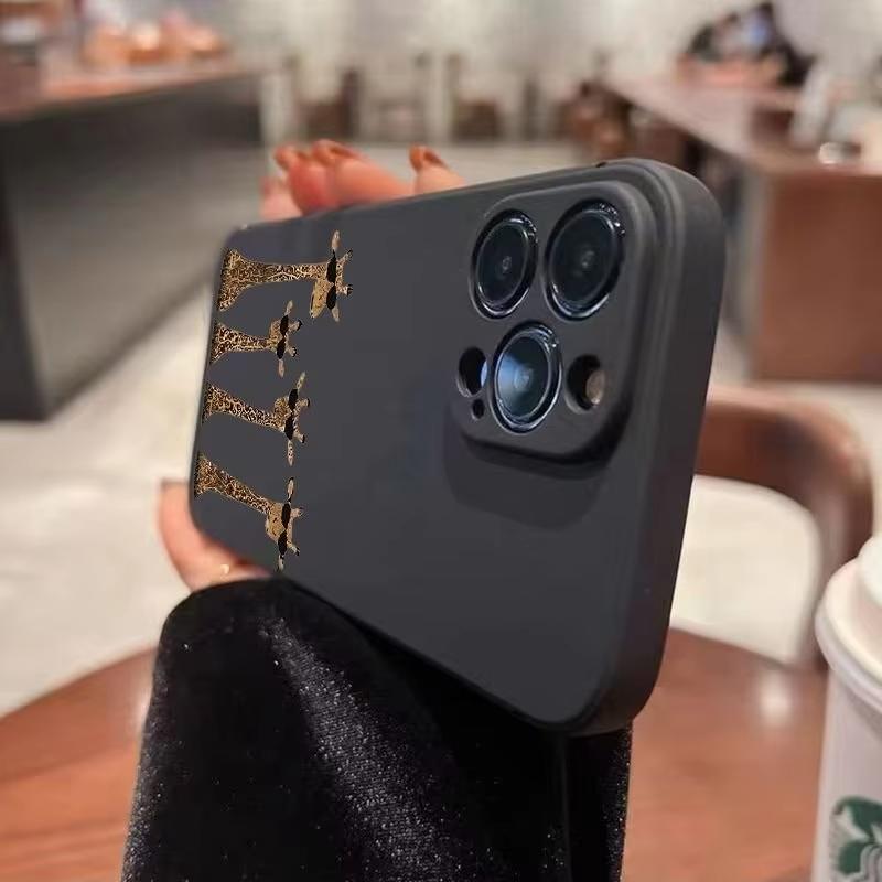 Giraffe Pattern Phone Case For iPhone 17 Pro Max 16 Pro 15 14 13 Mini 12 11 Pro Max 16E 17Air hockproof Soft Cover