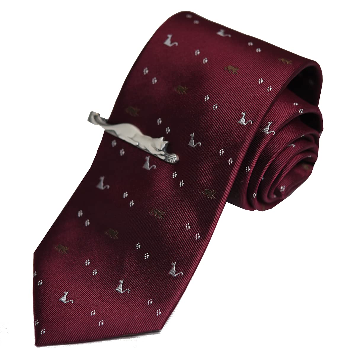 

Шелковый галстук и набор зажима для галстука с подарком животным кошкой подарок на день красный [0-STYLE.cravat] Коробка, Дизайн, Работа, День рождения, Повышение, Рождество, День святого Валентина