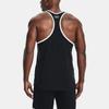 Under Armour Projekt Logo Buchstabenaufdruck Lockeres Trainings-Rundhals-Feuchtigkeitstransport-Tanktop Herren Tanktops Schwarz 1361724-001