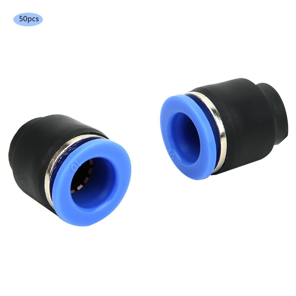 50PCs Air Pipe Plug Pneumatic Cap Plastic Brass Quick Insert PPF Oval Release Ring Hotel Use