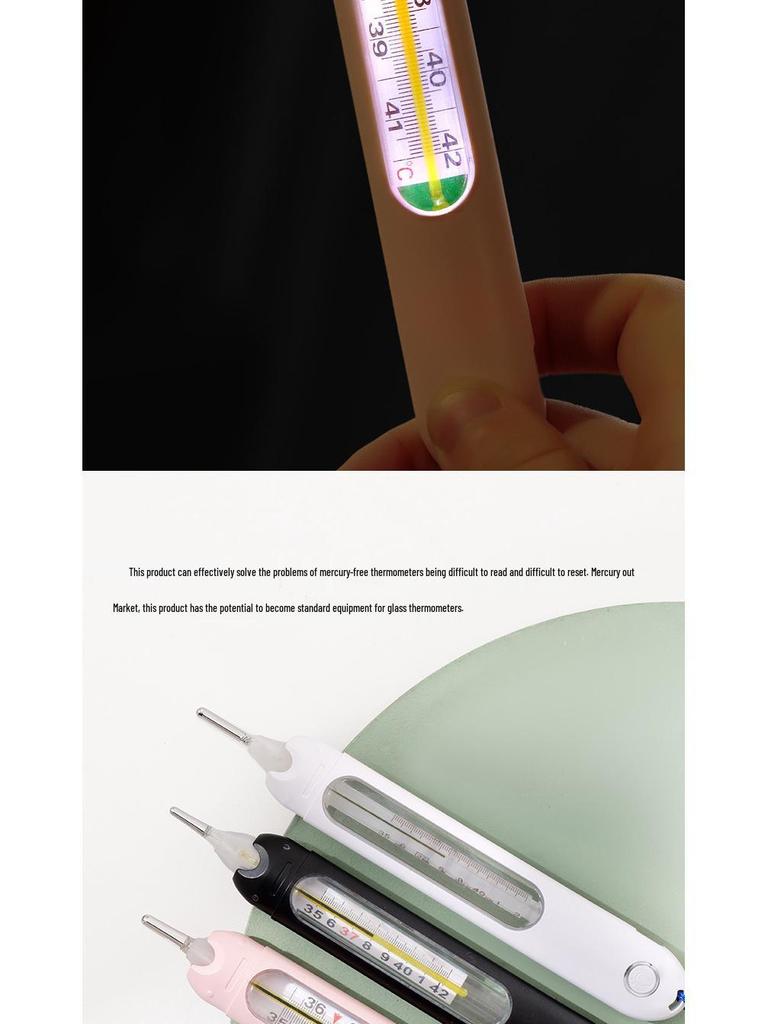 Smart Glass Thermometer Protective Sleeve with Light-Up Feature – Drop-Proof (Thermometer Not Included)