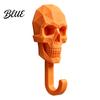 Decorative Wall Mounted Key Hook Hook Printed 3D Hanger Skull Gothic Adhesive Holder Storage Organizer for Home Bedroom Bathroom