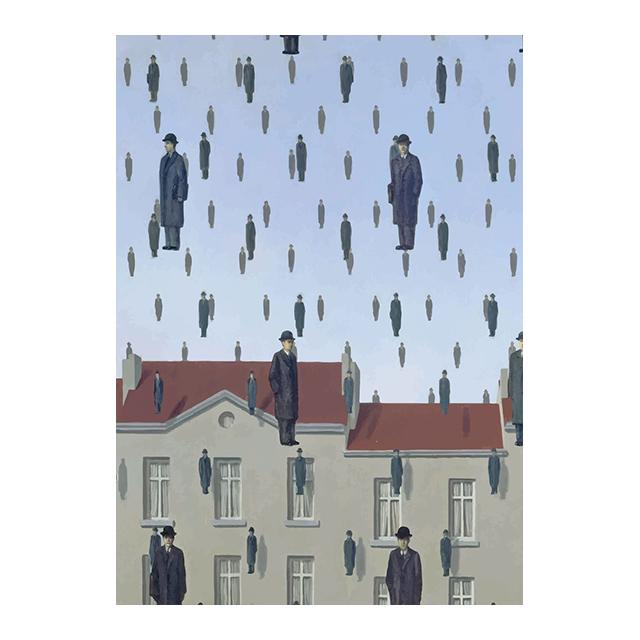 Rene Magritte Canvas Painting Surrealism Classic Artwork Reproduction Posters Print Wall Art Picture Home Decor for Living Room