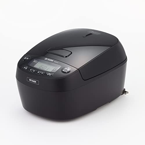 Tiger Thermos (TIGER) Rice Cooker, 5.5 Cups, Pressure IH, Freshly Cooked, Far-Infrared 3-Layer Earthen Pot Coated Pot, Grainy Heat Retention, Easy To