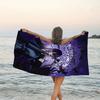 1pc Addams Family Wednesday9 Beach Towel, Sports Cape, Beach and Seaside Swimming Pool Equipment, Fashion Pattern, Rectangular, Travel Essentials