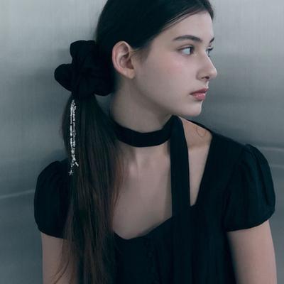 Oart Beads Scrunchy [BLACK]