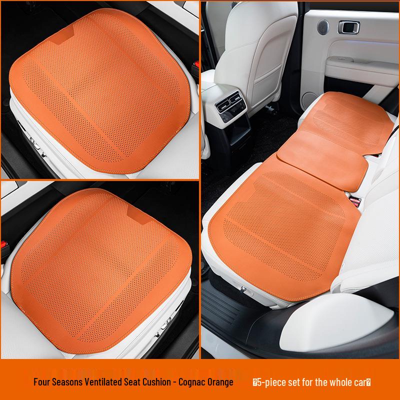 Jiyue Cars Lychee Pattern Perforated Seat Cushion - All-Season Universal for Jiyue 01, 07, and SIMUcar